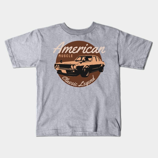 american  muscle Kids T-Shirt by busines_night